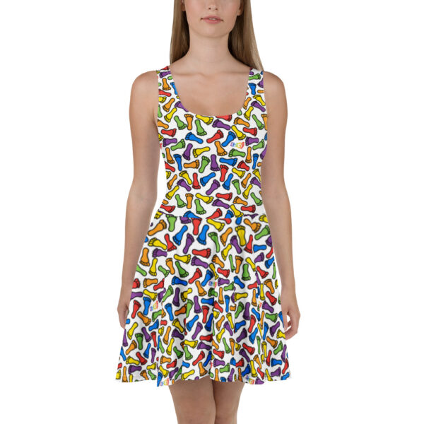 IH3 | Rainbow Foot Skater Dress
