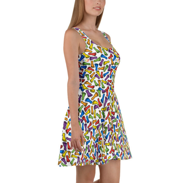 IH3 | Rainbow Foot Skater Dress - Image 5