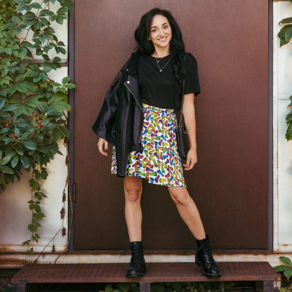 IH3 | Rainbow Foot Skater Skirt - Image 3