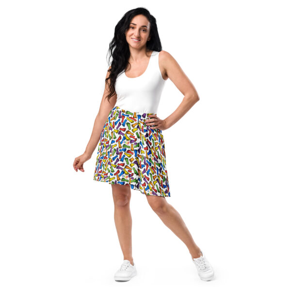 IH3 | Rainbow Foot Skater Skirt