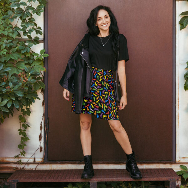 Harriex | Rainbow Foot Skater Skirt