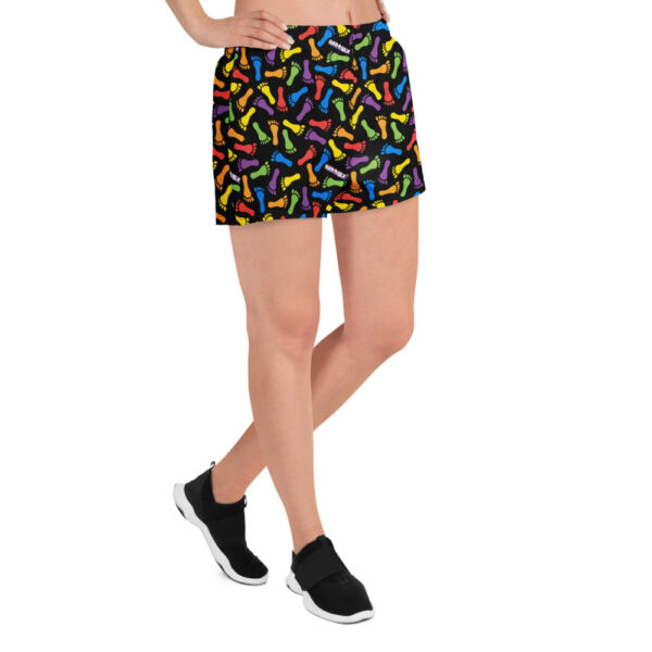 Harriex | Rainbow Foot All-Gender Athletic Shorts - Image 2