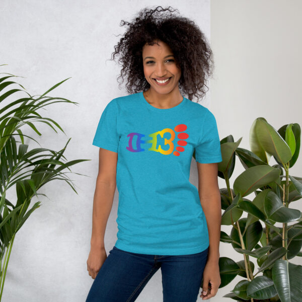 IH3 | Rainbow Foot All Gender T-shirt - Image 4