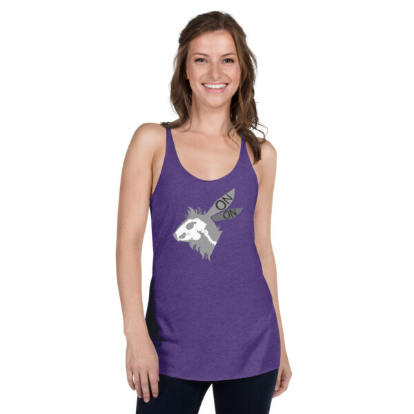 Harriex | Rabbit Skull Femme Cut Racerback Tank - Image 3
