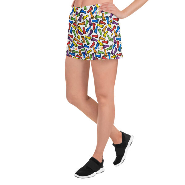 IH3 | Rainbow Foot All-Gender Athletic Shorts - Image 3