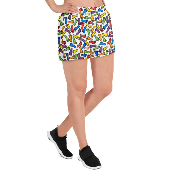 IH3 | Rainbow Foot All-Gender Athletic Shorts - Image 2