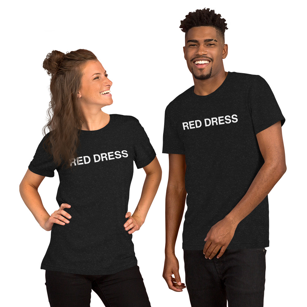 Harriex | Red Dress All Gender T-Shirt