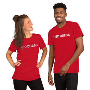 Harriex | Red Dress All Gender T-Shirt
